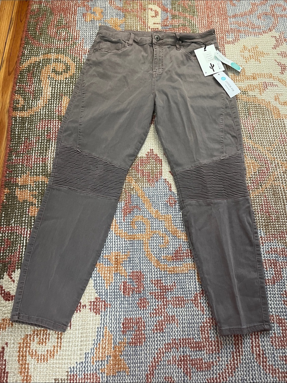 NWT Pistola Audrey Moto Detail Skinny Pant Sz 33 Light Purple Stitch Fix